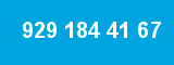 929 184 41 67 929 184 41 67